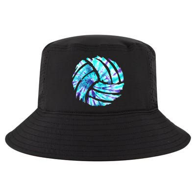 Volleyball Tie Dye Look Blue Purple Perfect Boys Or Girls Gift Cool Comfort Performance Bucket Hat