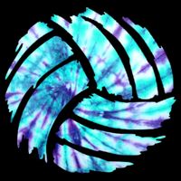 Volleyball Tie Dye Look Blue Purple Perfect Boys Or Girls Gift Drawstring Bag