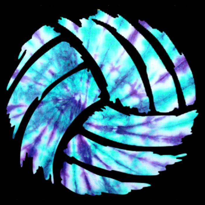 Volleyball Tie Dye Look Blue Purple Perfect Boys Or Girls Gift Drawstring Bag