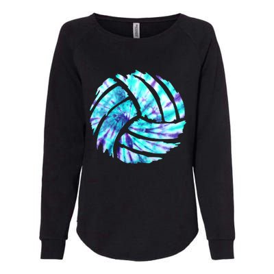 Volleyball Tie Dye Look Blue Purple Perfect Boys Or Girls Gift Womens California Wash Sweatshirt