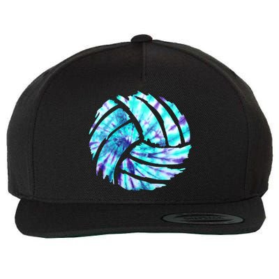 Volleyball Tie Dye Look Blue Purple Perfect Boys Or Girls Gift Wool Snapback Cap