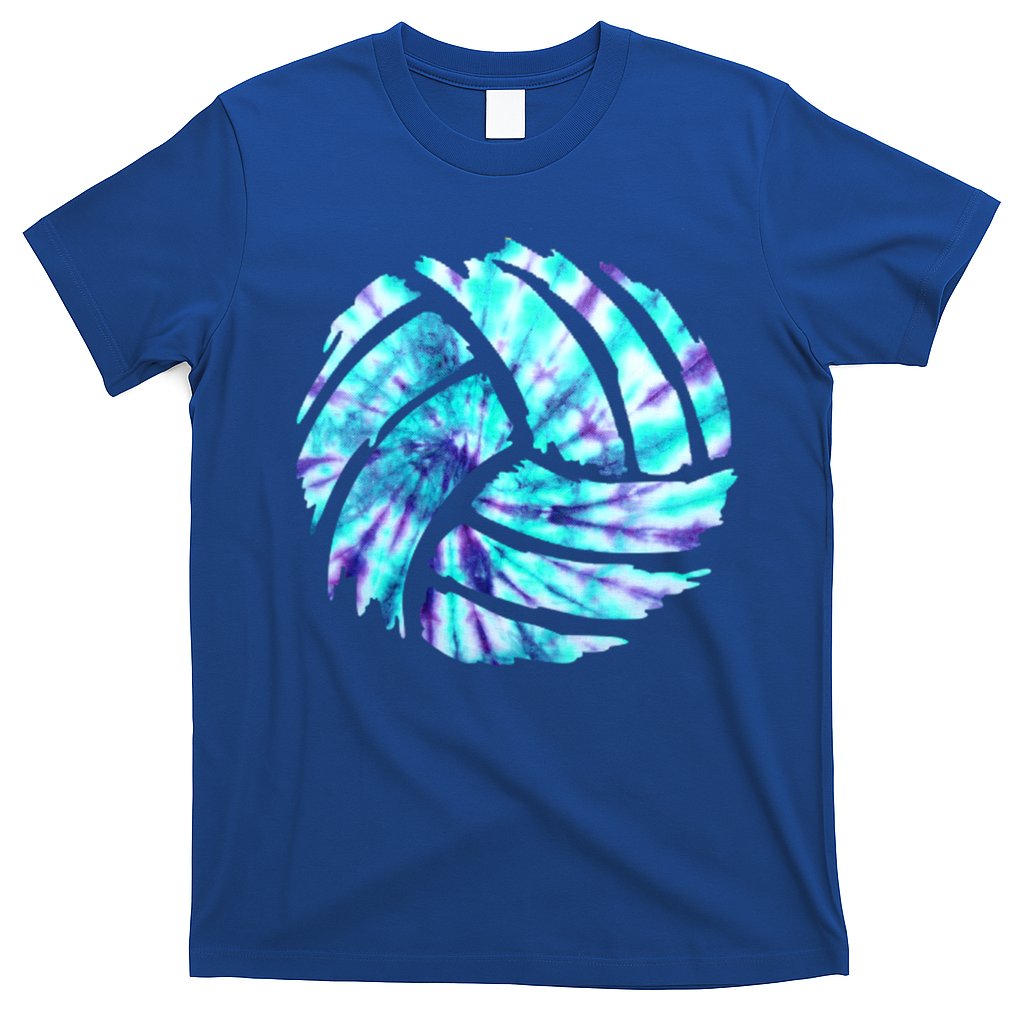 Volleyball Tie Dye Look Blue Purple Perfect Boys Or Girls Gift T-Shirt
