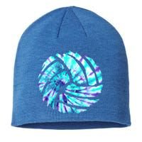 Volleyball Tie Dye Look Blue Purple Perfect Boys Or Girls Gift Sustainable Beanie