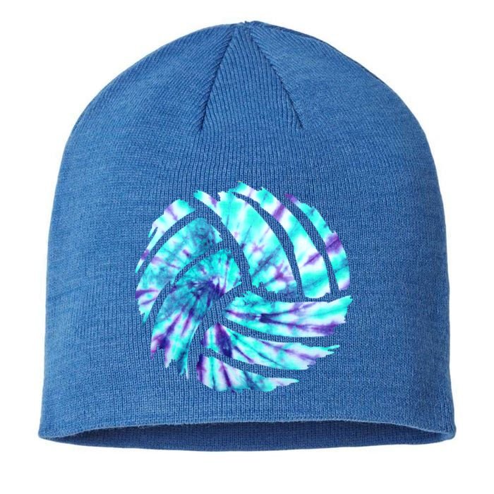 Volleyball Tie Dye Look Blue Purple Perfect Boys Or Girls Gift Sustainable Beanie