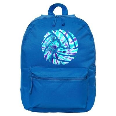 Volleyball Tie Dye Look Blue Purple Perfect Boys Or Girls Gift 16 in Basic Backpack
