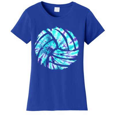 Volleyball Tie Dye Look Blue Purple Perfect Boys Or Girls Gift Women's T-Shirt