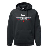 Vintage Top Dad Top Movie Gun Jet Fathers Day Birthday Performance Fleece Hoodie