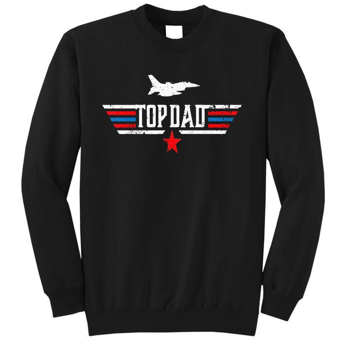 Vintage Top Dad Top Movie Gun Jet Fathers Day Birthday Sweatshirt