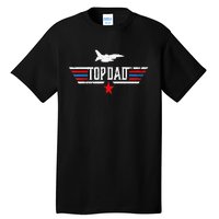 Vintage Top Dad Top Movie Gun Jet Fathers Day Birthday Tall T-Shirt