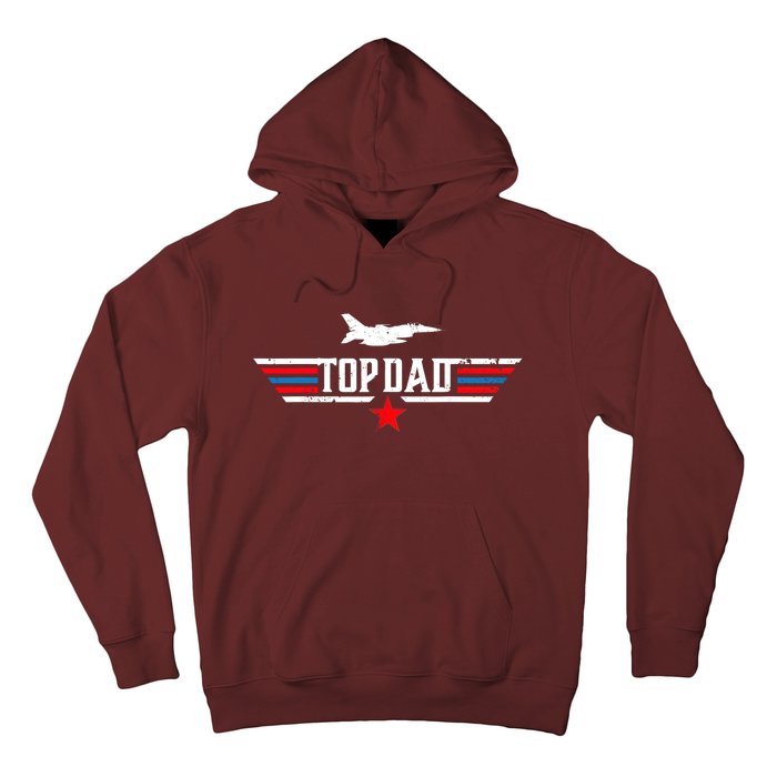 Vintage Top Dad Top Movie Gun Jet Fathers Day Birthday Hoodie