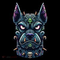 Voodoo Tiki Doberman Fierce Tribal Guardian Tall T-Shirt