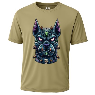 Voodoo Tiki Doberman Fierce Tribal Guardian Performance Shirt
