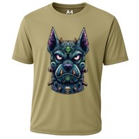 Voodoo Tiki Doberman Fierce Tribal Guardian Cooling Performance Crew T-Shirt