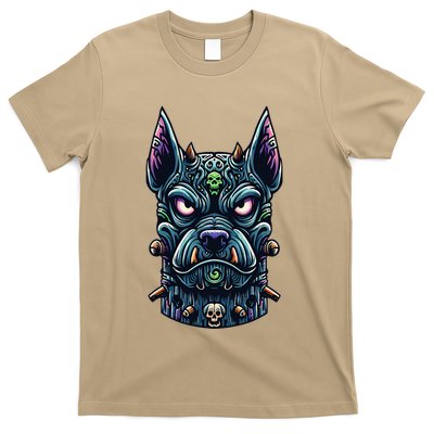 Voodoo Tiki Doberman Fierce Tribal Guardian T-Shirt