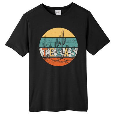 VIntage Texas Desert Cactus Emblem Tall Fusion ChromaSoft Performance T-Shirt