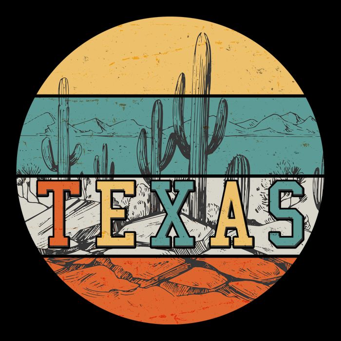 VIntage Texas Desert Cactus Emblem Mug