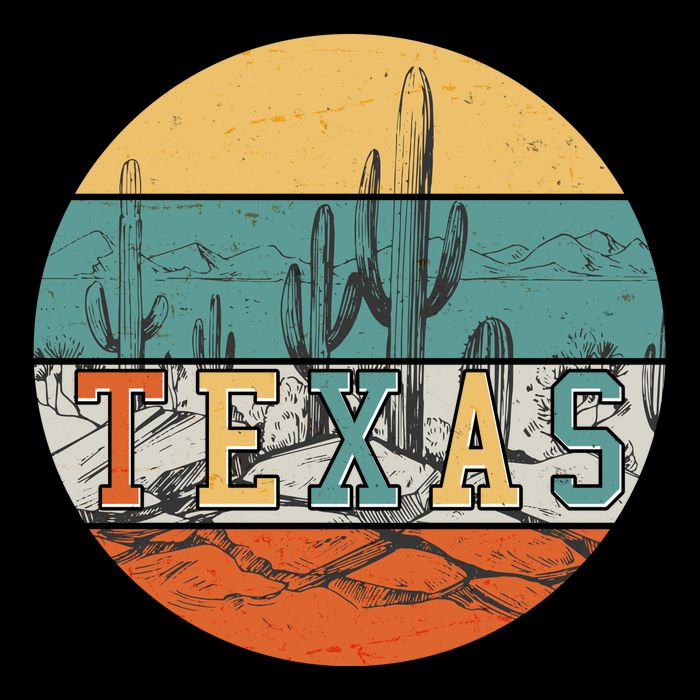 VIntage Texas Desert Cactus Emblem Baby Bodysuit