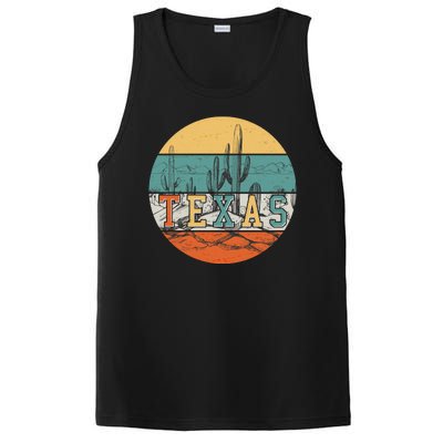 VIntage Texas Desert Cactus Emblem PosiCharge Competitor Tank