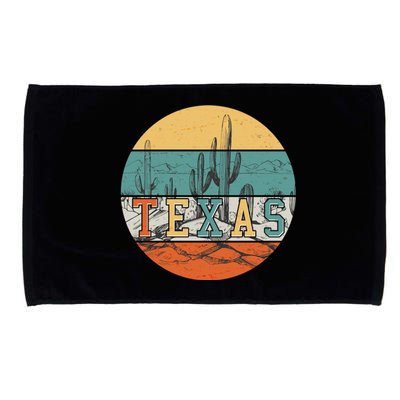 VIntage Texas Desert Cactus Emblem Microfiber Hand Towel