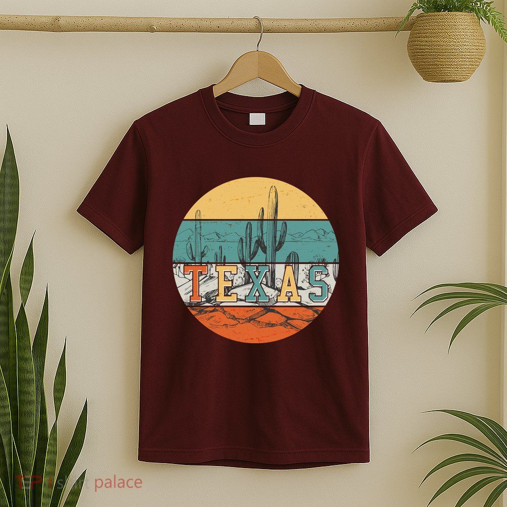 VIntage Texas Desert Cactus Emblem T-Shirt