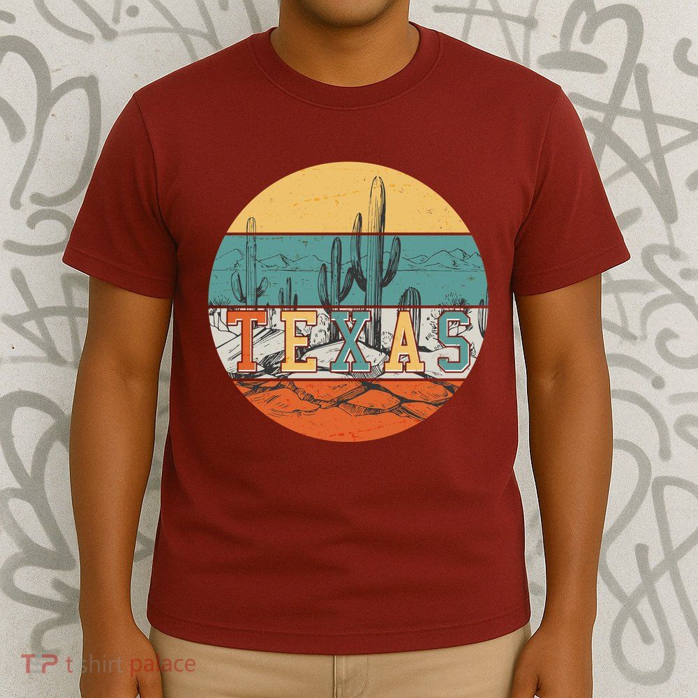 VIntage Texas Desert Cactus Emblem T-Shirt