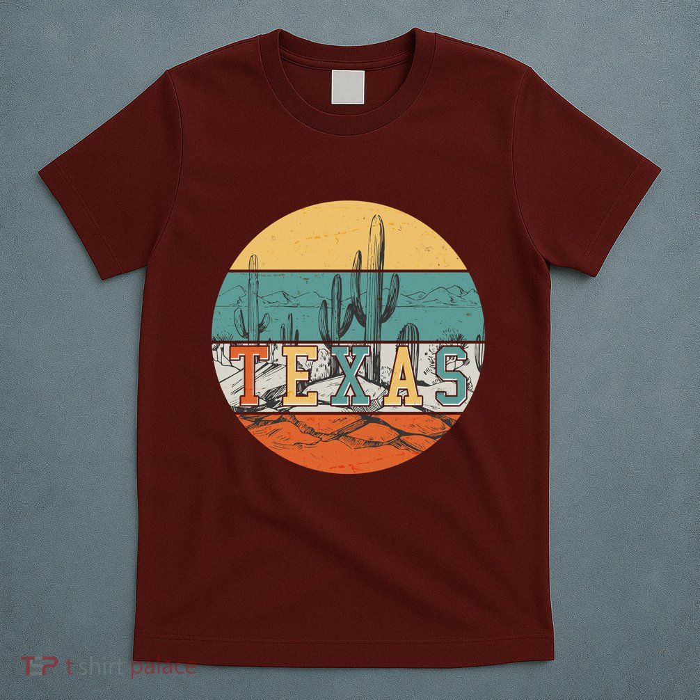 VIntage Texas Desert Cactus Emblem T-Shirt