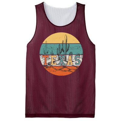 VIntage Texas Desert Cactus Emblem Mesh Reversible Basketball Jersey Tank