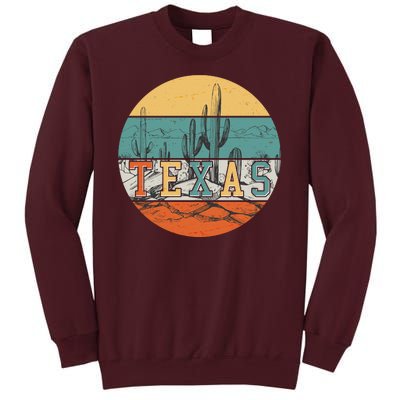 VIntage Texas Desert Cactus Emblem Tall Sweatshirt