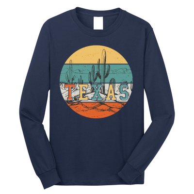 VIntage Texas Desert Cactus Emblem Long Sleeve Shirt