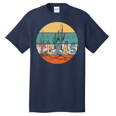 VIntage Texas Desert Cactus Emblem Tall T-Shirt