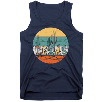 VIntage Texas Desert Cactus Emblem Tank Top