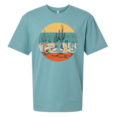 VIntage Texas Desert Cactus Emblem Sueded Cloud Jersey T-Shirt