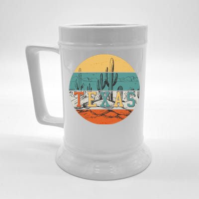 VIntage Texas Desert Cactus Emblem Beer Stein