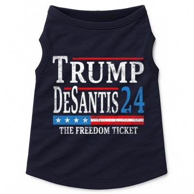 Vintage Trump Desantis 2024 The Freedom Ticket USA Flag Doggie Tank