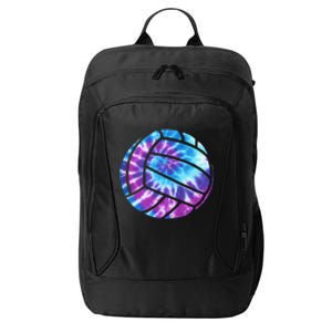 Volleyball Tie Dye Blue Purple City Backpack