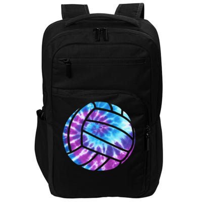 Volleyball Tie Dye Blue Purple Impact Tech Backpack