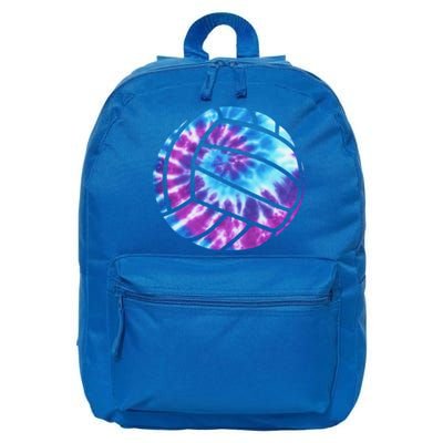 Volleyball Tie Dye Blue Purple 16 in Basic Backpack