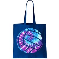 Volleyball Tie Dye Blue Purple Tote Bag