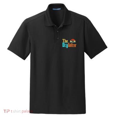 Vintage The Dogfather Goldador Dog Owner Dry Zone Grid Polo