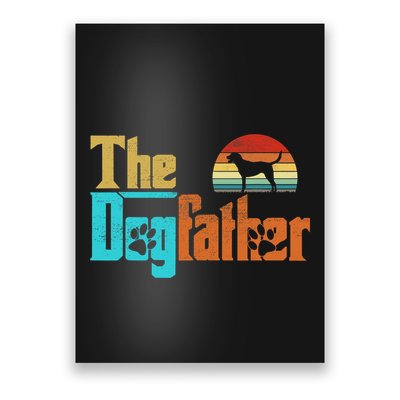 Vintage The Dogfather Goldador Dog Owner Poster
