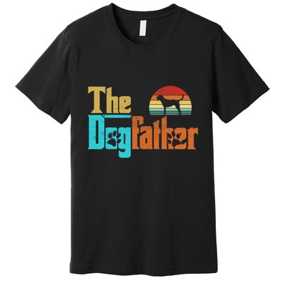 Vintage The Dogfather Goldador Dog Owner Premium T-Shirt