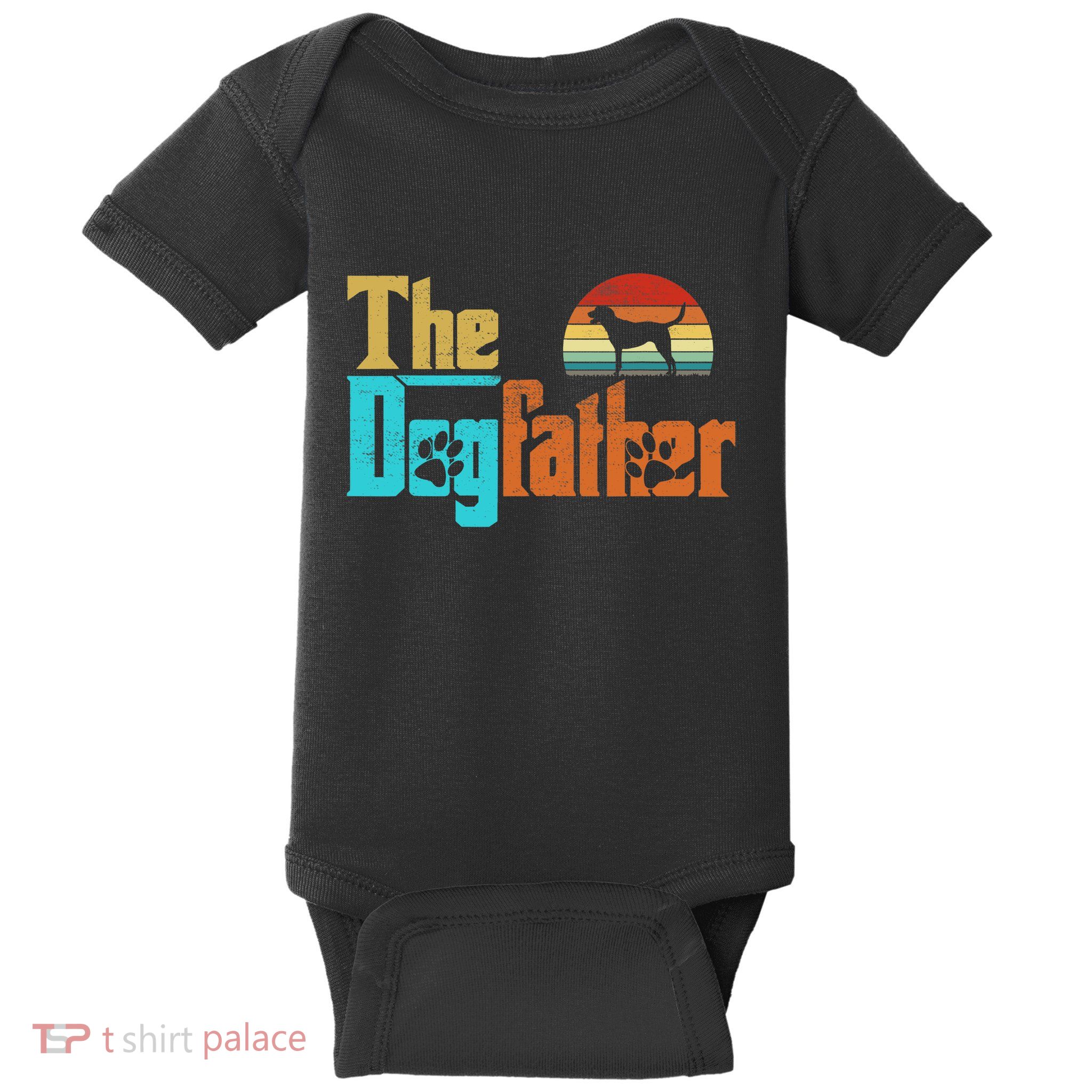 Vintage The Dogfather Goldador Dog Owner Baby Bodysuit