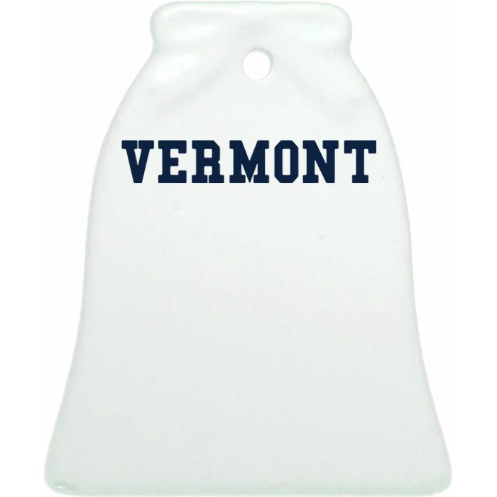 Vermont Throwback Design Classic Ceramic Bell Ornament