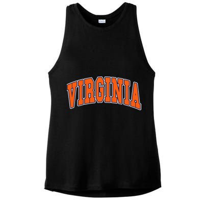Virginia Throwback Design Classic Ladies PosiCharge Tri-Blend Wicking Tank
