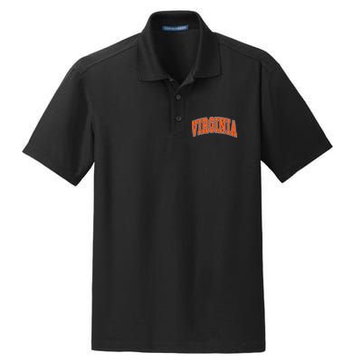 Virginia Throwback Design Classic Dry Zone Grid Polo