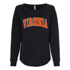 Virginia Throwback Design Classic Womens California Wash Sweatshirt