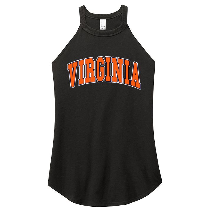 Virginia Throwback Design Classic Women's Perfect Tri Rocker Tank