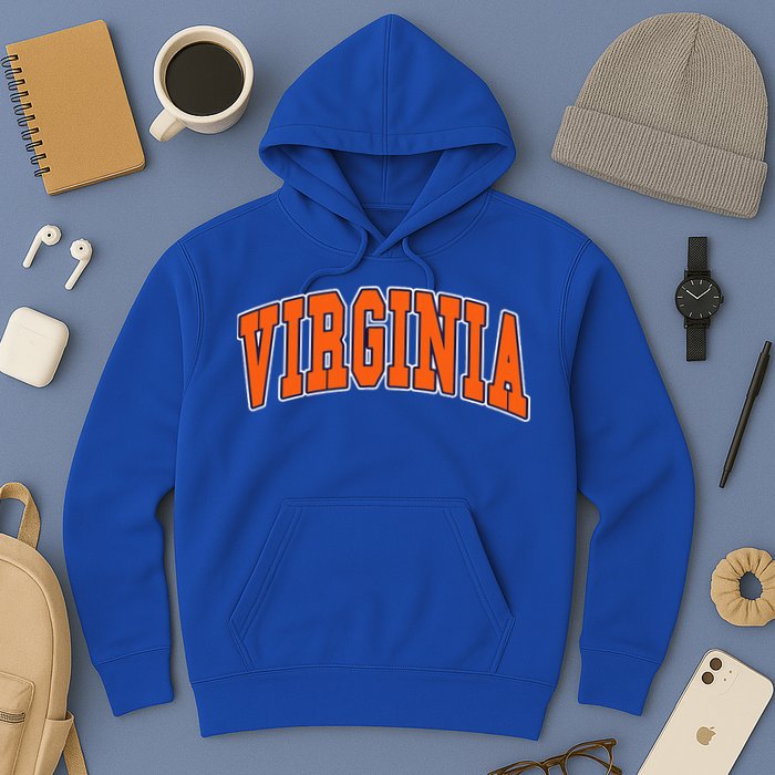 Virginia Throwback Design Classic Hoodie