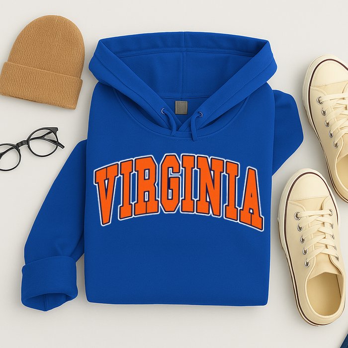 Virginia Throwback Design Classic Hoodie