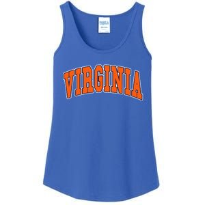 Virginia Throwback Design Classic Ladies Essential Tank